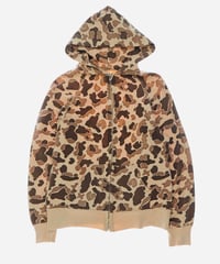 90s camo zipup hoodie
