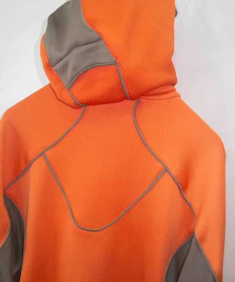 00s NIKE orange tech poly hood jacket