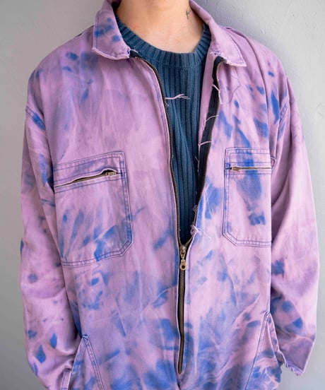 90s French vtg tie dye jumpsuits