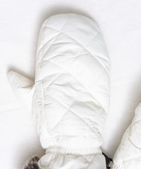 Eddie bauer 00s puffer/fur mittens