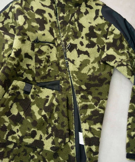 NIKE × MATTHEW M WILLIAMS diagonal zip fleece camo jacket