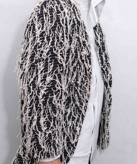 unknown shawl collar tree tailored jacket