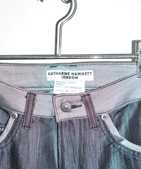 00s KATHARINE HAMNETT silver line jeans