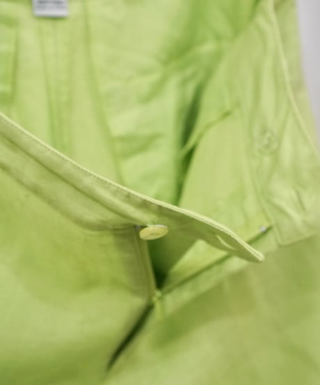 lime green linen baggy pants