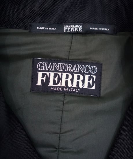 GIANFRANCO FERRE leather docking detachable jacket