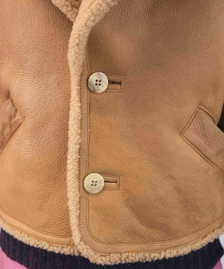 80s BIGI short mouton coat