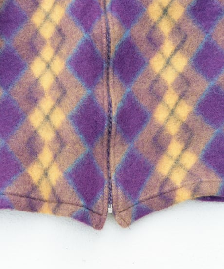 00s A.P.C argyle wool felt jacket