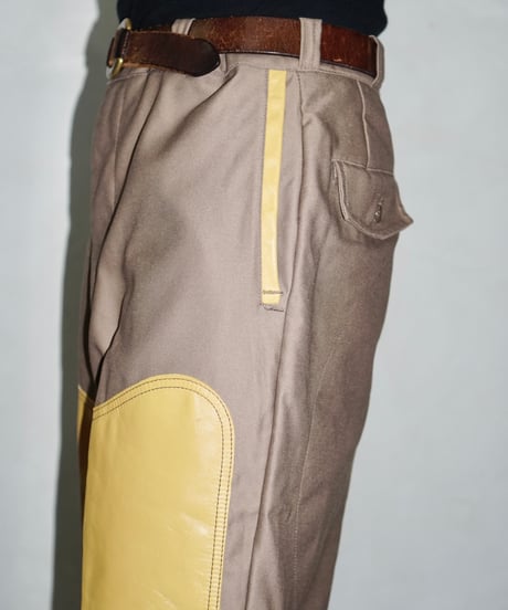 90s vtg leather docking hunting slacks
