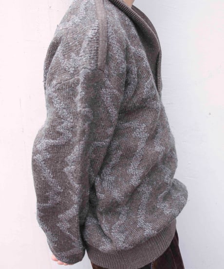 80s vtg ISSEY MIYAKE 3D wool knit