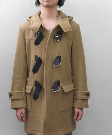 JOHN LAWRENCE SULLIVAN leather velt duffel coat