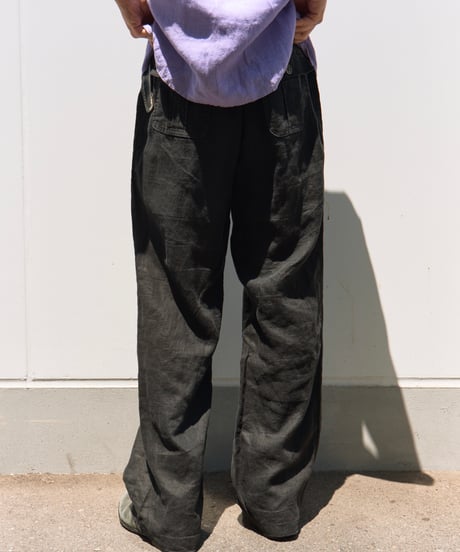 90s linen wide slacks