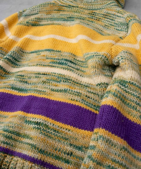 00s tail design hoodie knit/fleece jacket