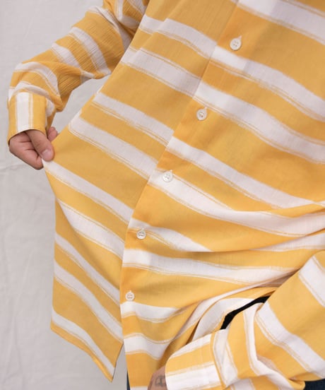 90s agnes b. homme PARIS border sheer shirts