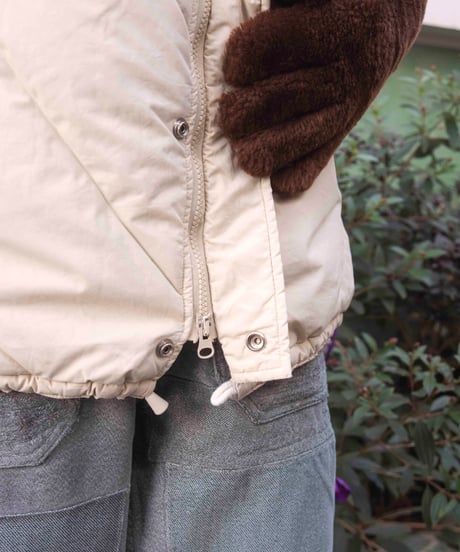 70s vtg white down jacket