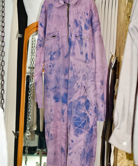 90s French vtg tie dye jumpsuits