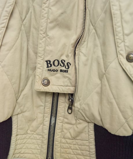 HUGO BOSS 90s quilting bomber