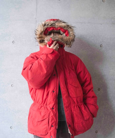 90s NAUTICA atlantic fur down coat