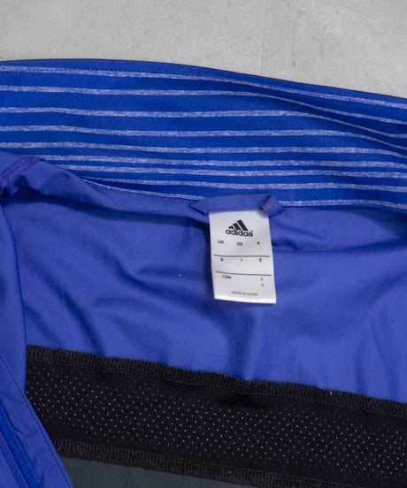 00s Adidas deformation zip nylon jacket