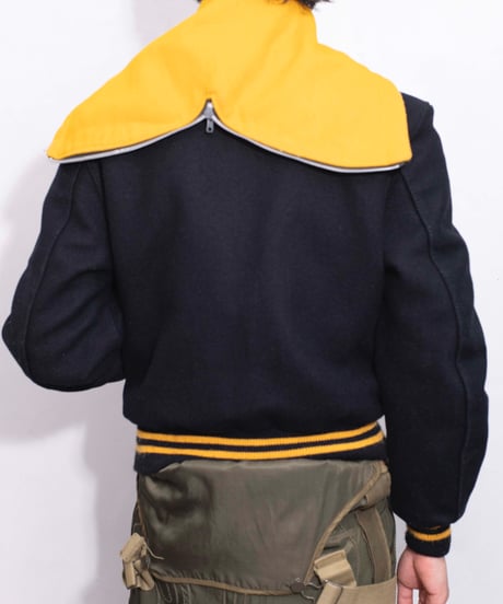 70s vintage DeLONG MeltonWool VarsityJacket