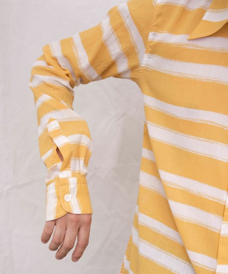 90s agnes b. homme PARIS border sheer shirts