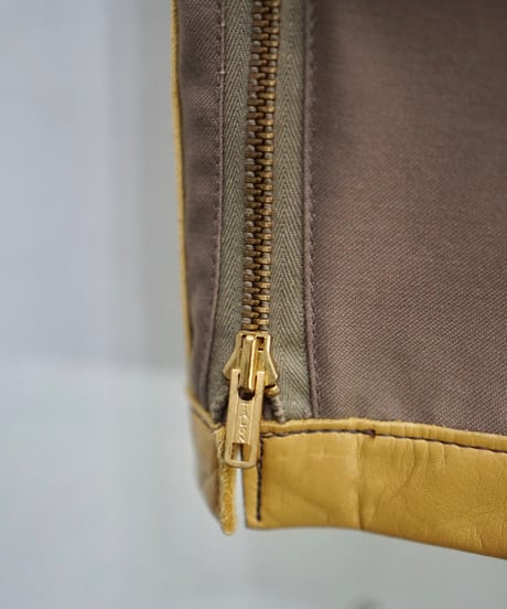 90s vtg leather docking hunting slacks