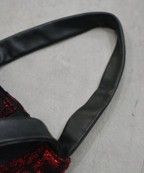 90s JEAN COLONNA lame bontage handbag