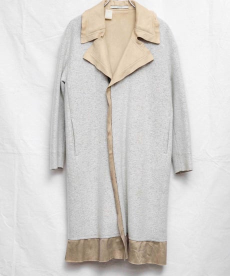 N. Hollywood switching design felt suede coat