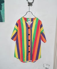 90s vtg colourful baseball shirts