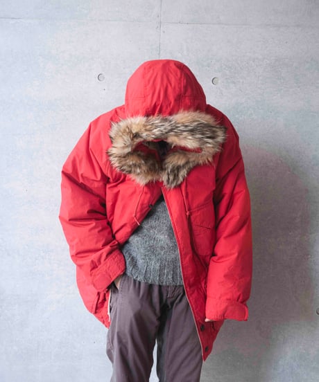 90s NAUTICA atlantic fur down coat