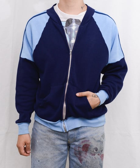 70s vtg 2tone sweat jacket