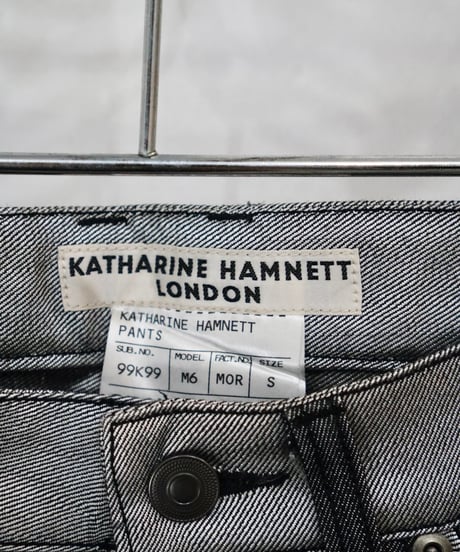 00s KATHARINE HAMNETT silver line jeans