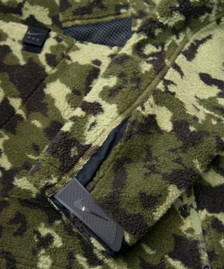NIKE × MATTHEW M WILLIAMS diagonal zip fleece camo jacket