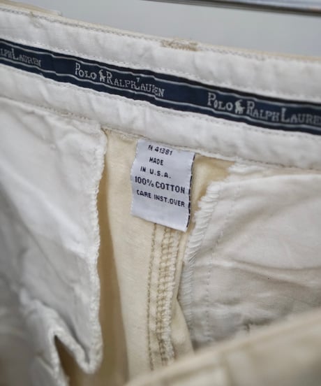 90s PoloRalphLauren cotton cargo (deadstock)