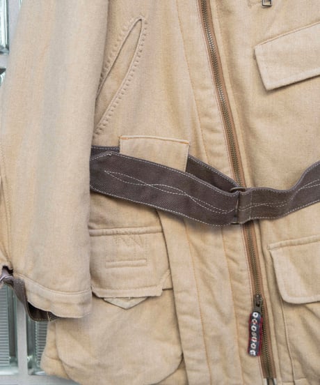 MARITHE FRANCOIS GIRBAUD diagonal zip padded jacket
