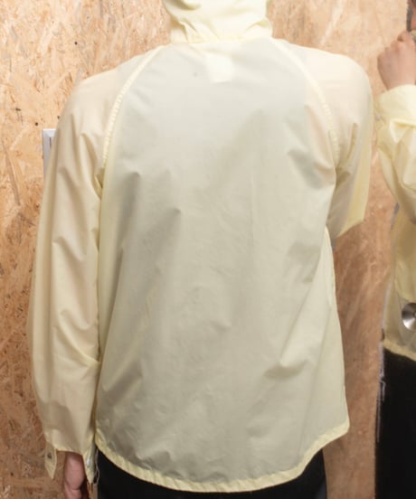 70s vtg sheer nylon jacket (lemon yellow)