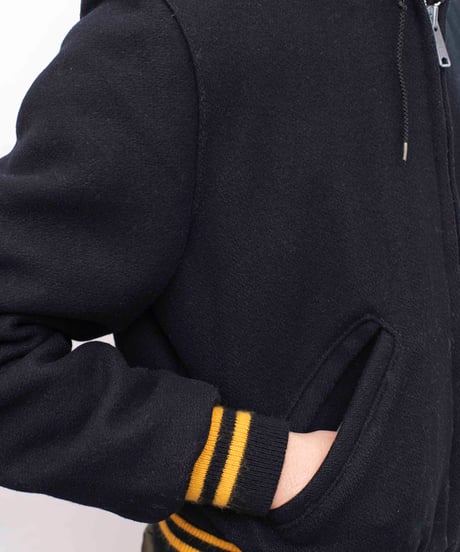 70s vintage DeLONG MeltonWool VarsityJacket