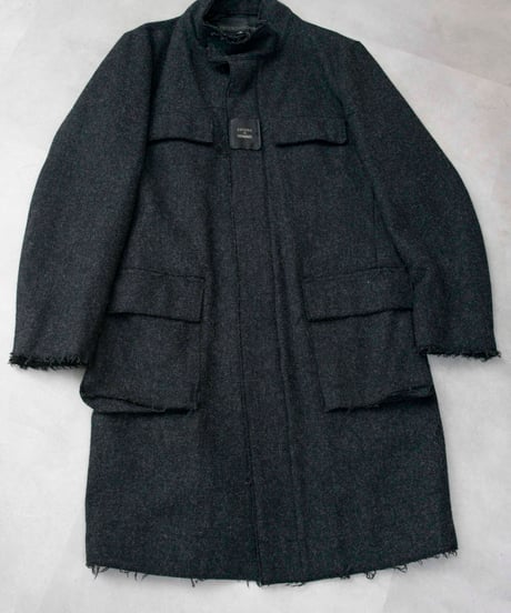 00s 291295=HOMME cutoff design wool coat