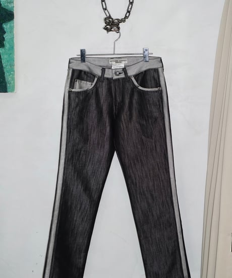 00s KATHARINE HAMNETT silver line jeans