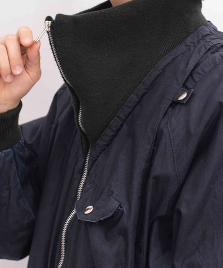 80s MILLER cotton/nylon docking bomber jacket