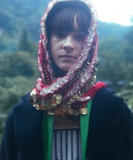unknown Chinese metal sheer scarf