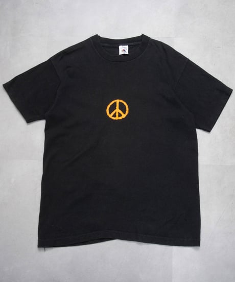 80s vtg peace mark print T