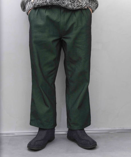 1990s Italy military shiny cotton pants