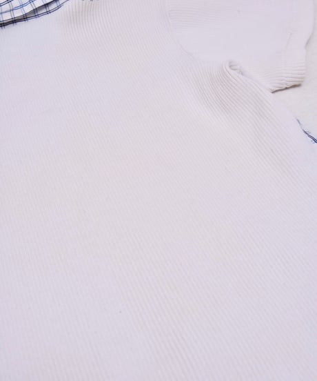 90s MILKBOY knit switching design shirts