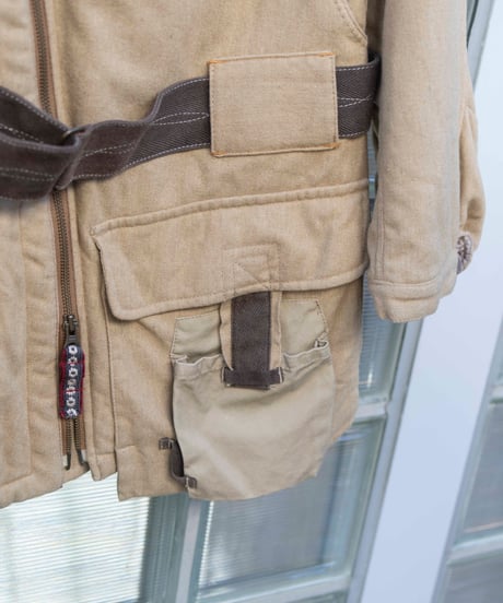 MARITHE FRANCOIS GIRBAUD diagonal zip padded jacket