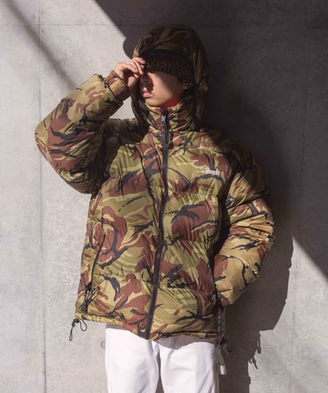 90s Bear USA camouflage down jacket (reversible)