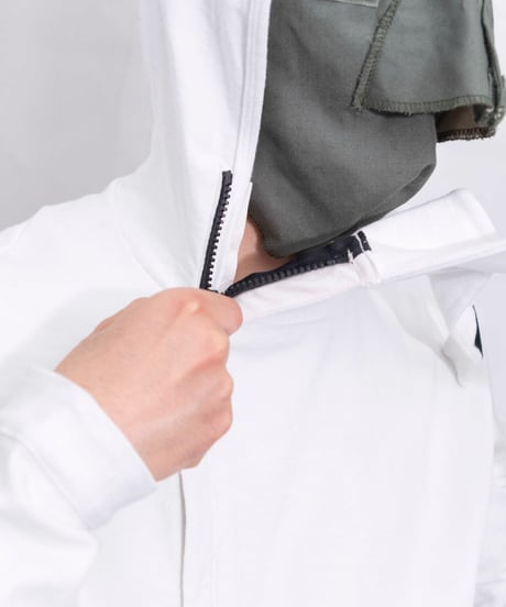 00s NIKE diagonal zip ninja hoodie