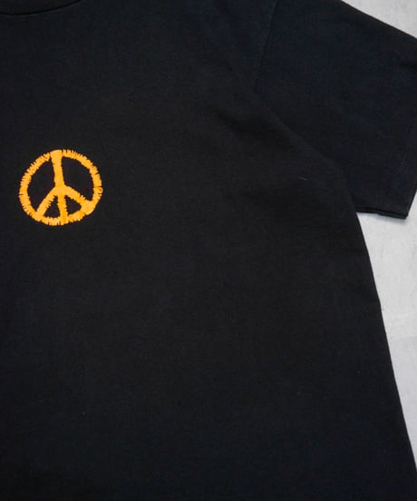 80s vtg peace mark print T