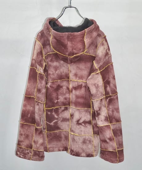 90s vtg psychedelic pattern cotton zip hoodie