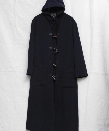 90s Calvin Klein wool long duffle coat