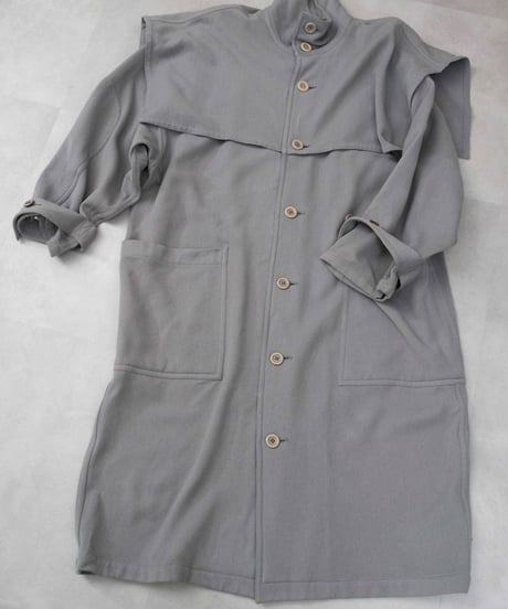 80s vtg TAKEZO deformation wool super long coat